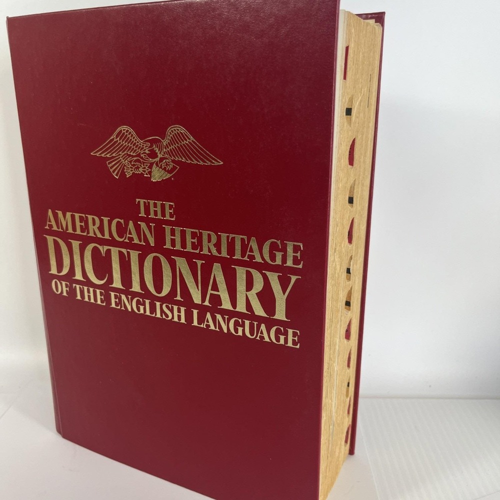 The American Heritage Dictionary of the English Language 1981 Thumb-indexed Red